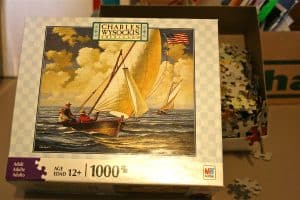 A jigsaw from the Charles Wysockts Americana collection