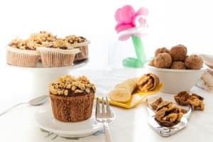 cupcakes on white ceramic plates